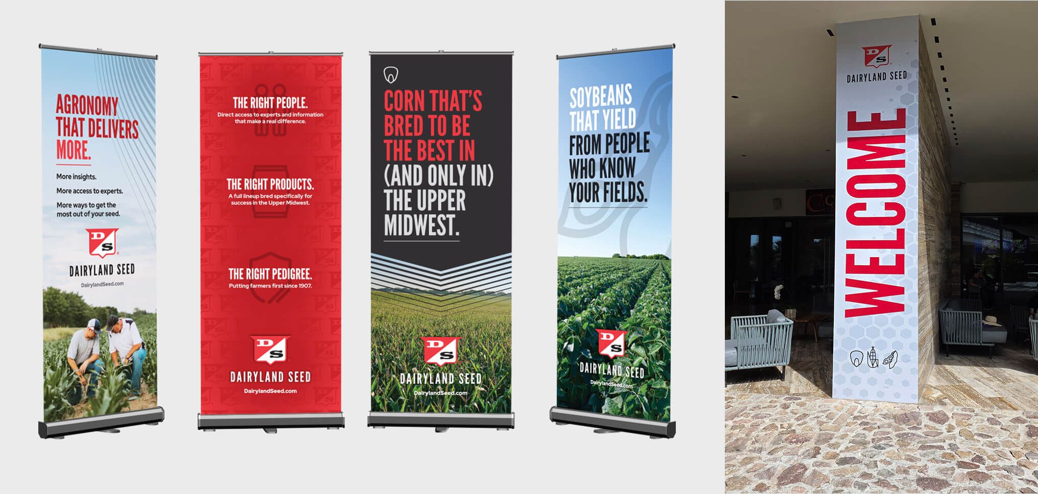 Dairyland Seed trade show banners and dealer event graphics